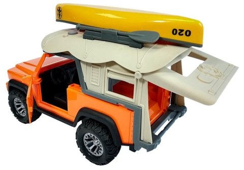 LEAN Toys Auto Samochód Campingowy Jeep Dźwięki i Światła
