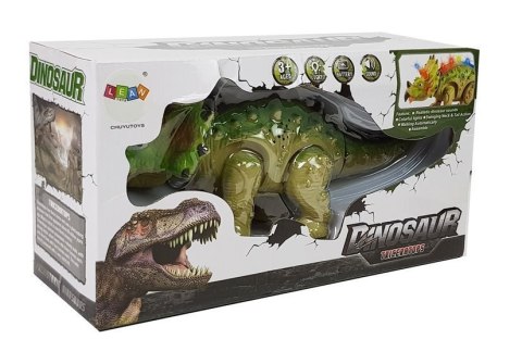 LEAN Toys Dinozaur na Baterie Triceratops Zielony