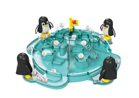LEAN Toys Gra Lodowiec Pingwinów Podbijanie Piłek Śnieżek