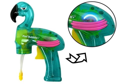 LEAN Toys Pistolet do baniek mydlanych flaming niebieski