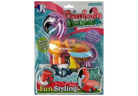 LEAN Toys Pistolet do baniek mydlanych flaming różowy
