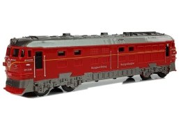 LEAN Toys Pociąg Lokomotywa Pendolino z Napędem Światła i Dźwięk Czerwony