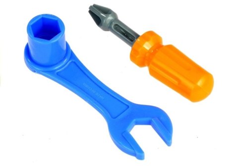 LEAN Toys Rozkręcana Ciuchcia Jeżdżąca Narzędzia Figurki