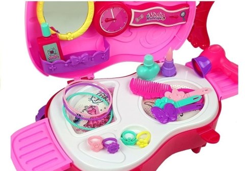 LEAN Toys Toaletka w Walizce na Kółkach Skrzypce Lusterko