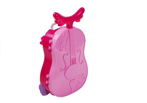 LEAN Toys Toaletka w Walizce na Kółkach Skrzypce Lusterko