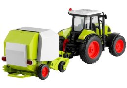 LEAN Toys Traktor z Prasą Rolującą Do Belowania Gra 37,5 cm