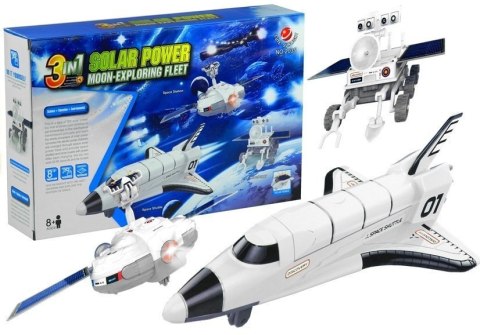 LEAN Toys Zestaw Kreatywny Kosmiczny Solarny 3w1 Łazik DIY
