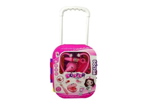 LEAN Toys Zestaw Lekarski w Walizce Stetoskop Lusterko Biały
