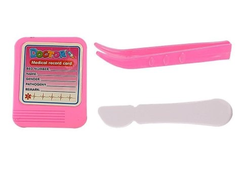 LEAN Toys Zestaw Lekarski w Walizce Stetoskop Lusterko Biały