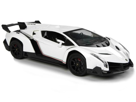 LEAN Toys Auto Sportowe R/C 1:24 Lamborghini Veneno Białe 2.4 G Światła