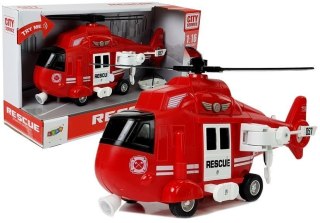 LEAN Toys Helikopter Ratunkowy Straż Pożarna 1:16 Hak Dźwięk Światła