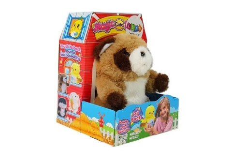 LEAN Toys Interaktywny Gadający Szop Pracz Powtarzający Słowa Pluszowy