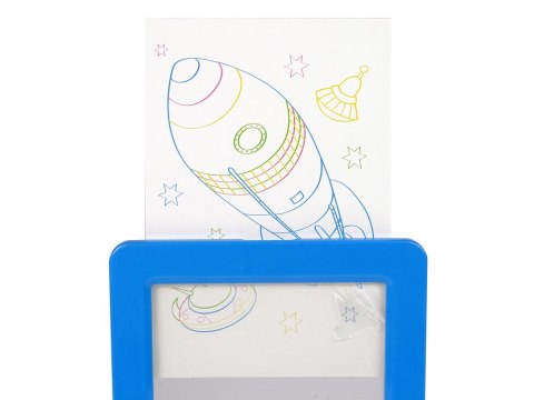 LEAN Toys Magiczna Podświetlana Tablica 3D Okulary Niebieska