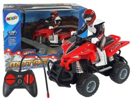 LEAN Toys Quad Zdalnie Sterowany Czerwony 1:16 Na Baterie