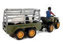 LEAN Toys Quad z Przyczepką Transporter Figurki Panda