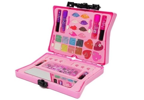 LEAN Toys Walizka Z Kosmetykami Dla Dziewczynek Cienie Do Powiek Lakiery Do Paznokci