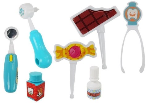 LEAN Toys Zestaw Małego Lekarza Dentysty Pies Szczoteczka Wyciskana Pasta do Zębów Dentysta