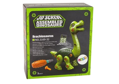 LEAN Toys Dinozaur Brachiosaurus Do Rozkręcania Zielony