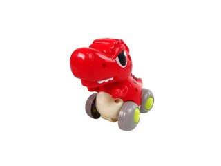 LEAN Toys Dinozaur Na Kółkach T-Rex Czerwony Figurka