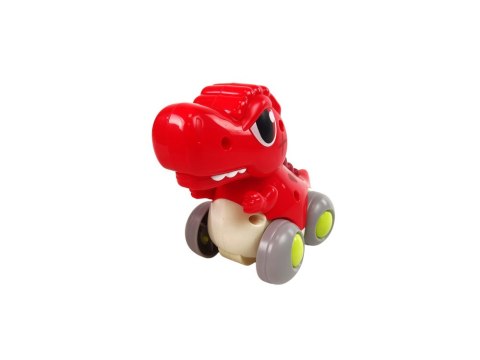 LEAN Toys Dinozaur Na Kółkach T-Rex Czerwony Figurka