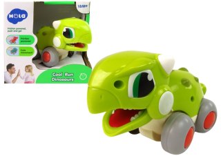 LEAN Toys Dinozaur Na Kółkach Zielony Figurka