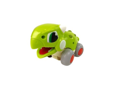 LEAN Toys Dinozaur Na Kółkach Zielony Figurka