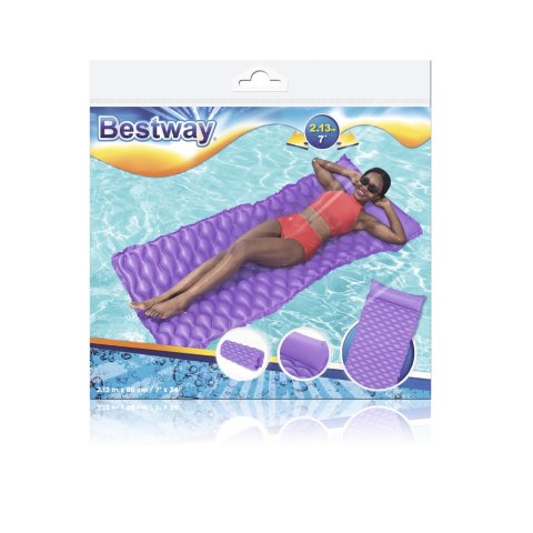 Bestway Dmuchany Materac Plażowy Fioletowy 213 x 86 cm Bestway 44020