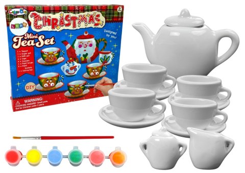 LEAN Toys Duży Świąteczny Zestaw Kreatywny DIY Malowanie Porcelany Prezent