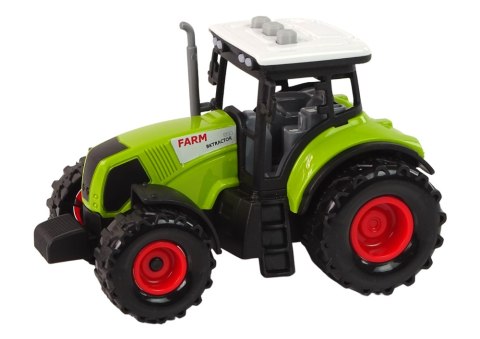 LEAN Toys Duży Traktor Światła LED Dźwięki 2 Maszyny Farm Set