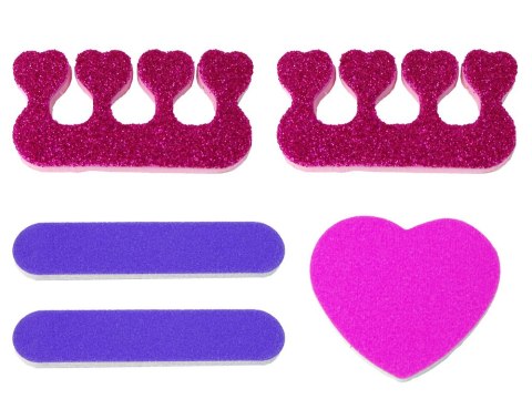 LEAN Toys Duży Zestaw Do Malowania Paznokci Lakiery Naklejki Separatory