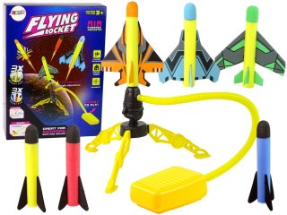 LEAN Toys Gra Wyrzutnia Katapulta Rakiet Piankowych Pompka
