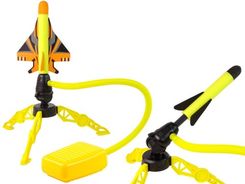 LEAN Toys Gra Wyrzutnia Katapulta Rakiet Piankowych Pompka