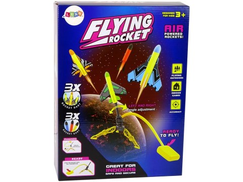 LEAN Toys Gra Wyrzutnia Katapulta Rakiet Piankowych Pompka