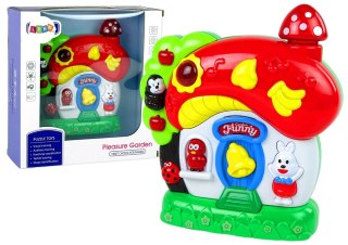 LEAN Toys Grający Muzyczny Domek Dla Niemowląt Zwierzątka