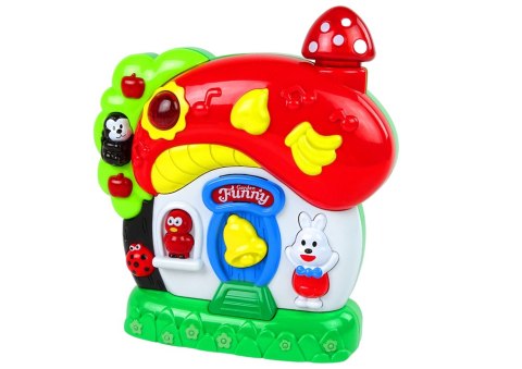 LEAN Toys Grający Muzyczny Domek Dla Niemowląt Zwierzątka