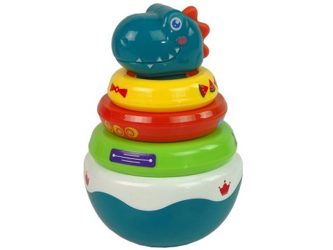 LEAN Toys Grzechotka Bańka Smok Kolorowe Obręcze
