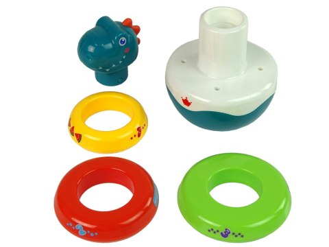 LEAN Toys Grzechotka Bańka Smok Kolorowe Obręcze