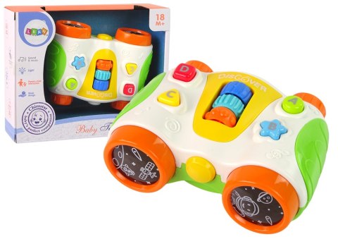 LEAN Toys Interaktywna Lornetka Dla Malucha Światło Dźwięk Discover
