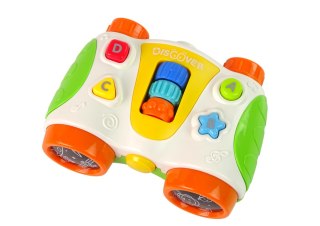 LEAN Toys Interaktywna Lornetka Dla Malucha Światło Dźwięk Discover