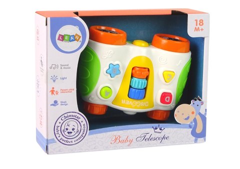 LEAN Toys Interaktywna Lornetka Dla Malucha Światło Dźwięk Discover
