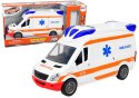 LEAN Toys Interaktywne Auto Karetka Ambulans + Nosze Światło Dźwięk