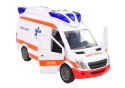 LEAN Toys Interaktywne Auto Karetka Ambulans + Nosze Światło Dźwięk