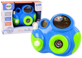 LEAN Toys Interaktywny Aparat Fotograficzny Dla Malucha Światło Dźwięk Niebieski