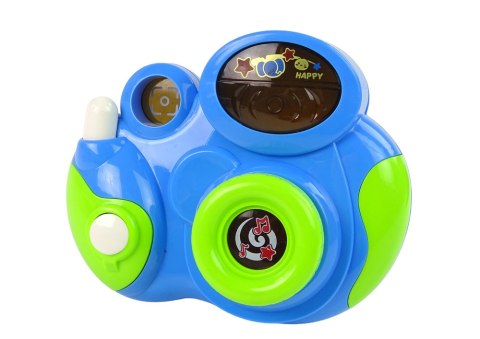 LEAN Toys Interaktywny Aparat Fotograficzny Dla Malucha Światło Dźwięk Niebieski