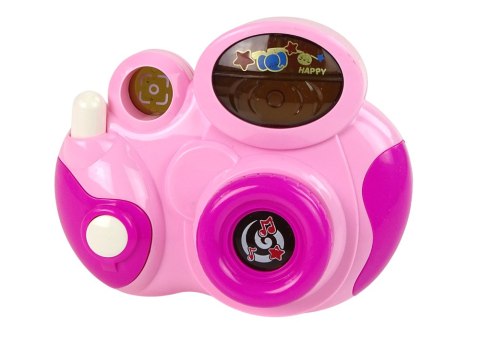 LEAN Toys Interaktywny Aparat Fotograficzny Dla Malucha Światło Dźwięk Różowy
