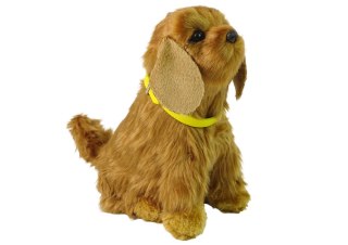 LEAN Toys Interaktywny Pies Piesek Cocker Spaniel Pluszowy Szczeka Rusza Ogonem
