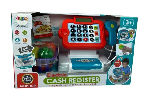 LEAN Toys Kasa Fiskalna Dla Dzieci Kalkulator Koszyk Warzywa
