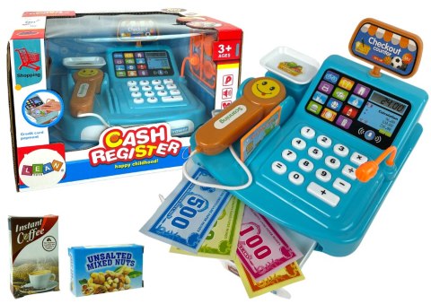 LEAN Toys Kasa Sklepowa Waga Opakowania Ciasteczek Skaner Na Baterie