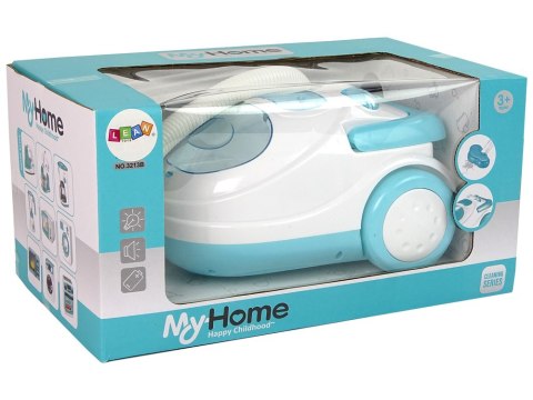LEAN Toys Odkurzacz Na Baterie Niebieski Kulki Styropianowe Dźwięk