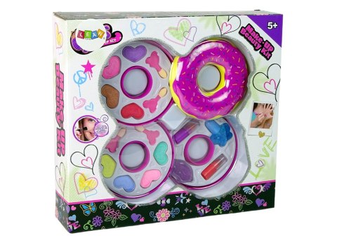 LEAN Toys Pączek Paletka Cienie Do Powiek Szminka Dla Dzieci